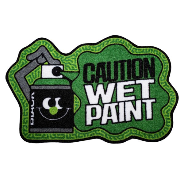 Doormat Caution Wet Paint